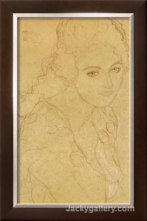 Study for the Painting Portrait Ria Munk III 18 by Gustav Klimt paintings reproduction